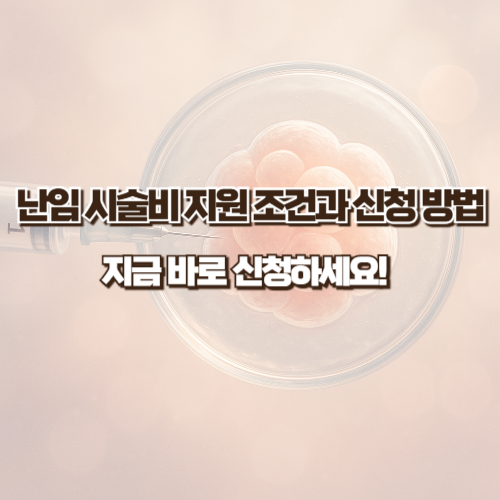난임 시술비 지원 조건과 신청 방법 – 지금 바로 확인하세요!